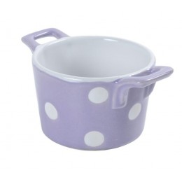 Горшочек с ручками Lilac with dots 8,5 см